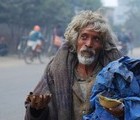 Beggar, Vrindavan, Uttar Pradesh, India, 2008-01-06, by DidkoBravo 